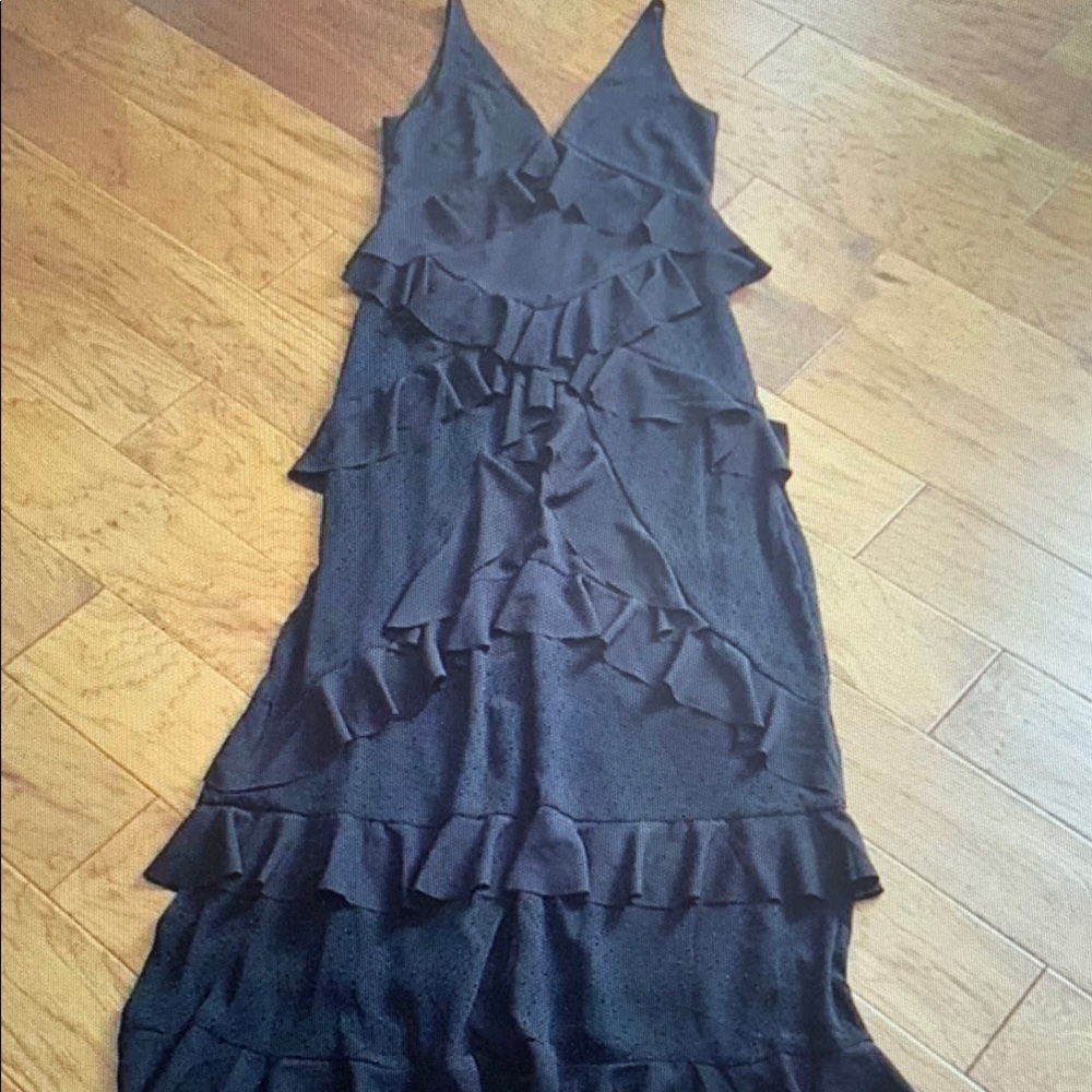 Elegant Black Ruffle Dress